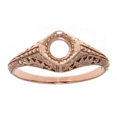 Rose Gold Filigree Ring