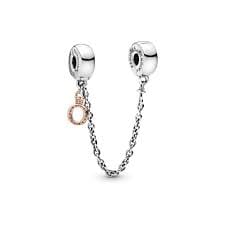 Rose Dangling Crown O Safety Chain