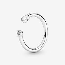 Polished Heart Open Ring