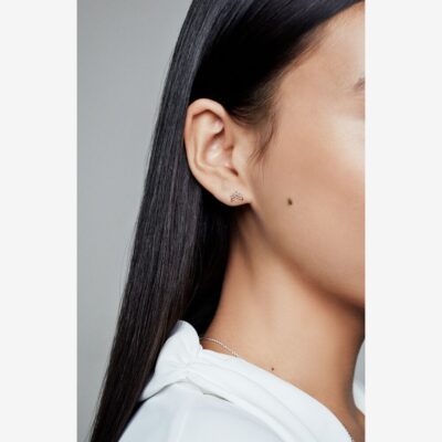 Tiara Wishbone Stud Earrings