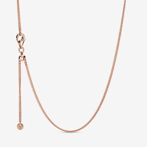 Curb Chain Necklace - Rose