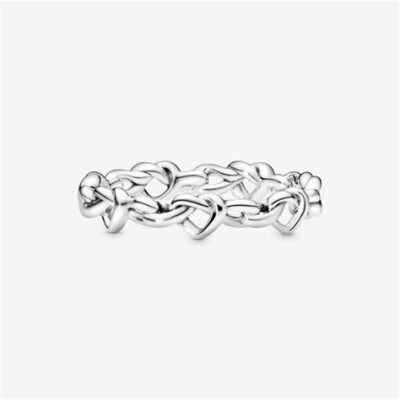 Knotted Hearts Ring