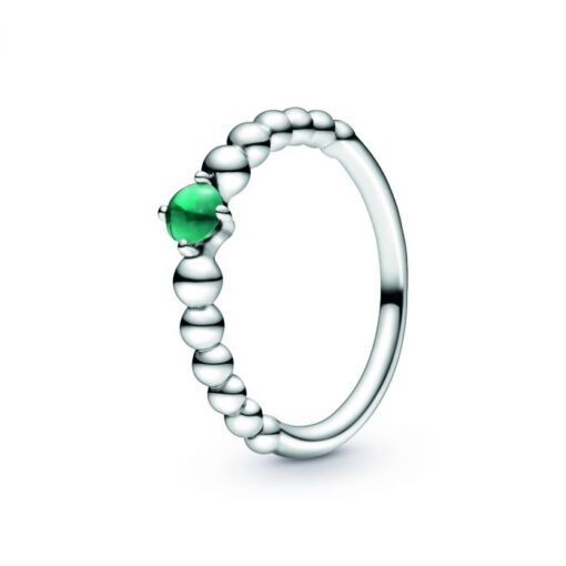 Rainforest Green Beaded Ring