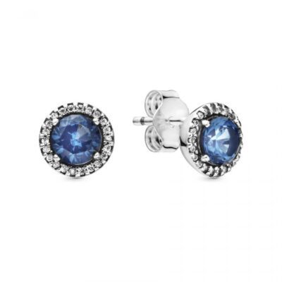 Sparkle Stud Earrings in Blue