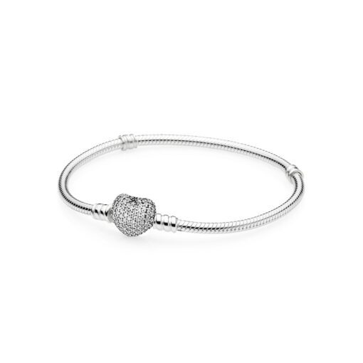 Pave  Heart Bracelet