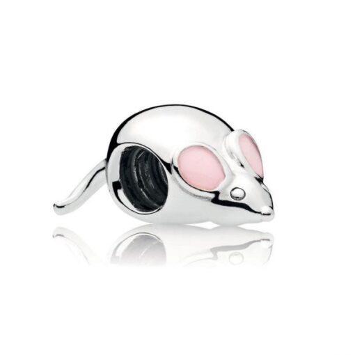 Cute Mouse Charm, Pink Ename