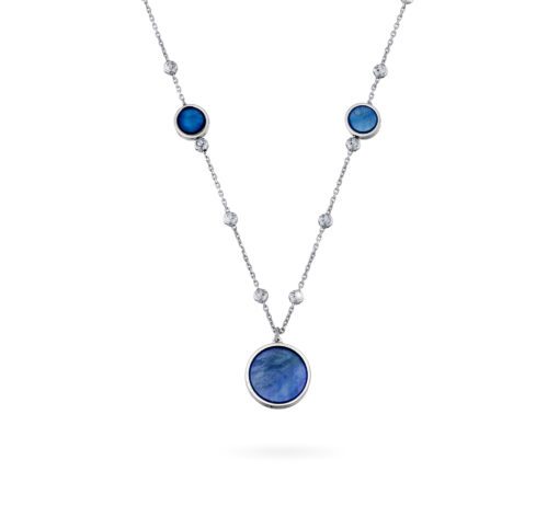 Aurora Necklace With Blue Mother Of Pearl