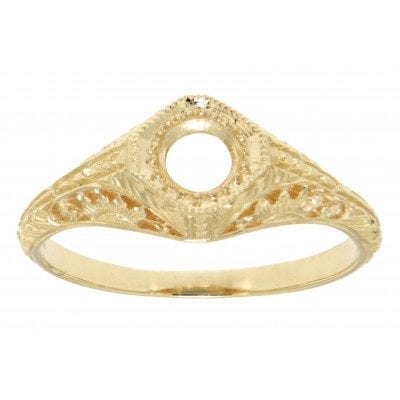 Yellow Gold Filigree Ring