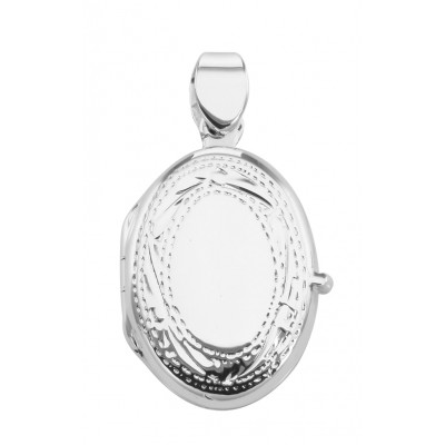 Etched Oval Locket