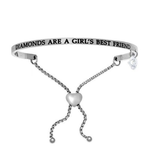 "Diamonds Are A Girls Best Friend" Bracelet