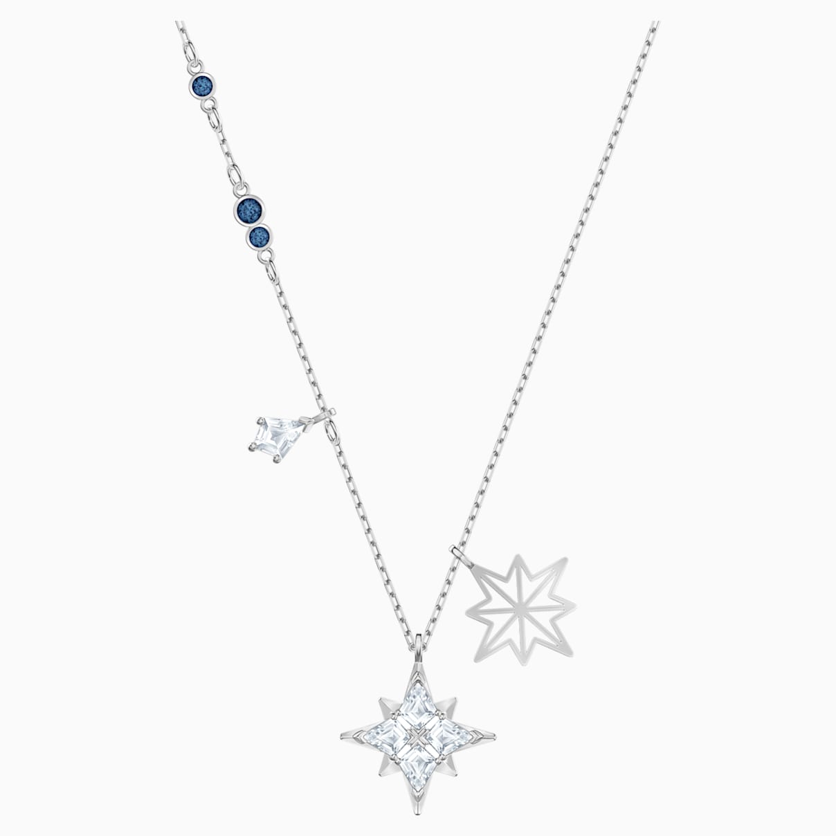 Swarovski Symbolic Star Pendant, White, Rhodium plated - Nacol Jewelry