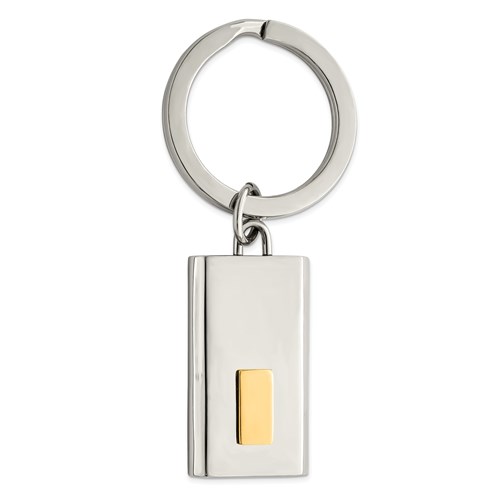 Key Ring With Yellow Plate