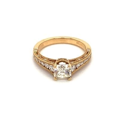 Yellow Gold Radiant Ring