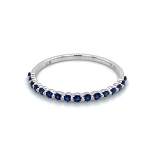 Sapphire Anniversary Stackable Band