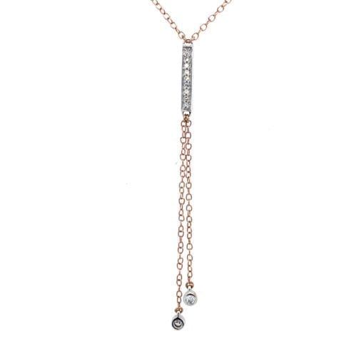 Lariat Necklace with Diamonds