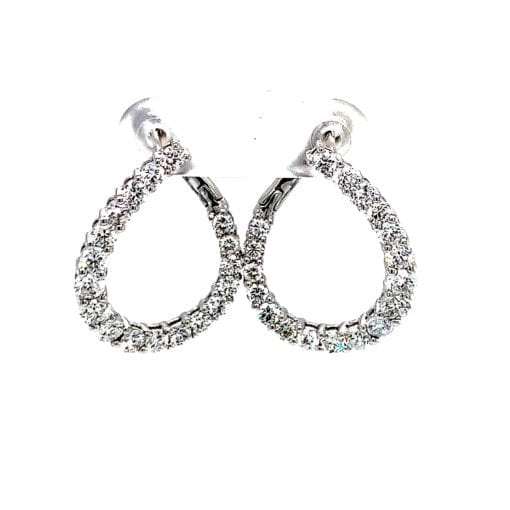 Diamond Curved Earrings