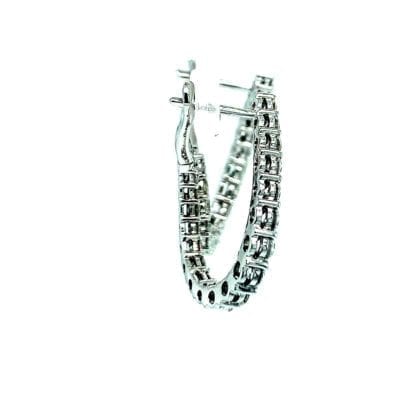 Diamond Curved Earrings