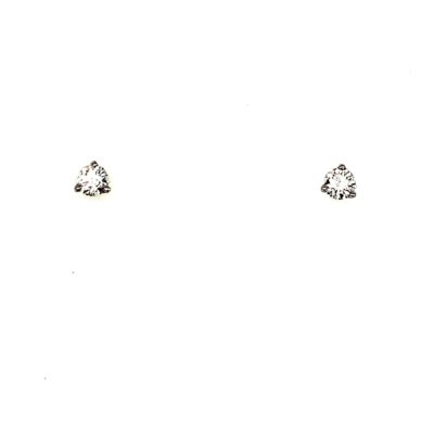 Lab Grown Round Diamond Stud Earrings