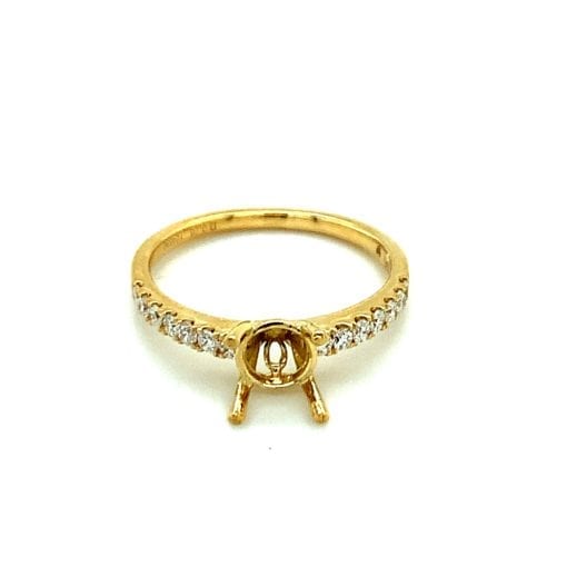 Diamond One Piece Engagement Ring