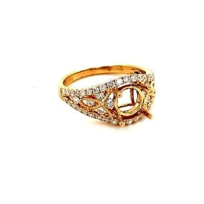 One Piece Figure Eight Engagement Ring
