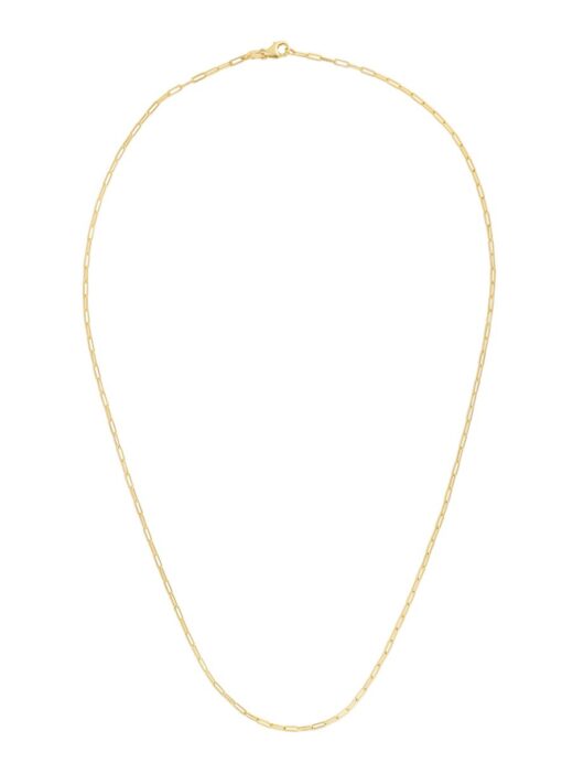 Paperclip Necklace Yellow Gold