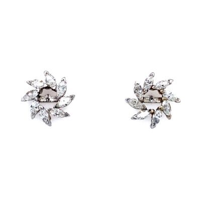 Marquise Diamond Earring Jackets for Studs