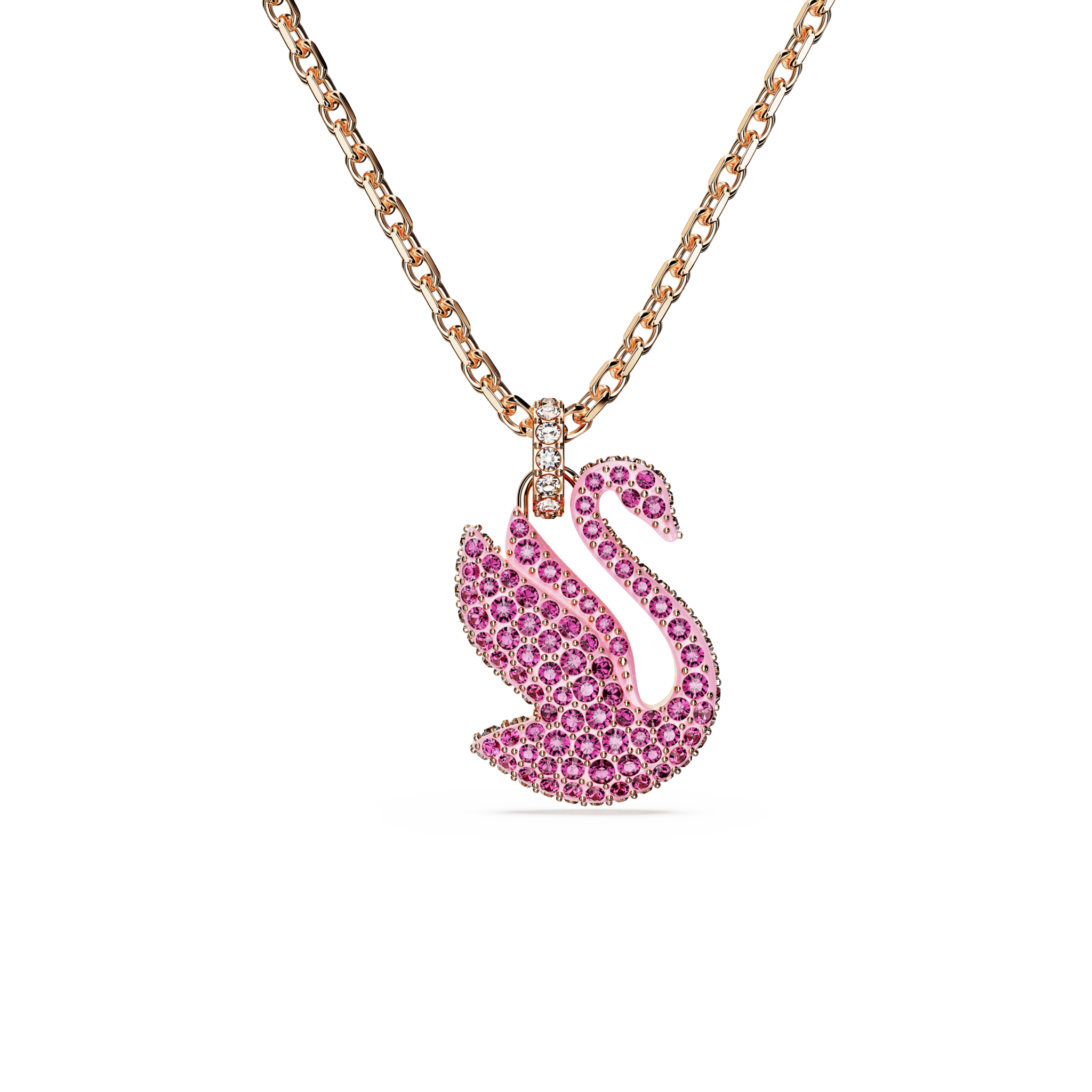 ICONIC SWANPENDANT EXTRA SMALL PINK SWAN Nacol Jewelry