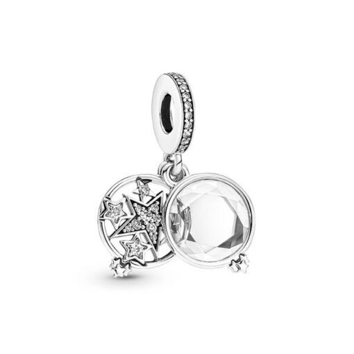 Magnified Star Double Dangle charm