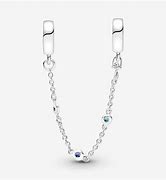 Triple Blue Stone Safety Chain