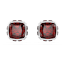 birthstone-stud-earrings--square-cut--january--red--rhodium-plated-swarovski-5660798