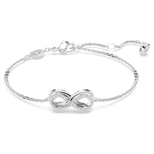 hyperbola-bracelet--infinity--white--rhodium-plated-swarovski-5679664