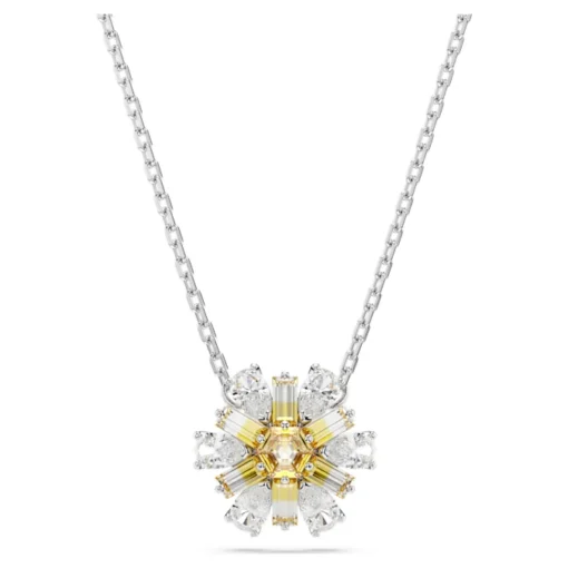 idyllia-pendant--flower--yellow--rhodium-plated-swarovski-5679939