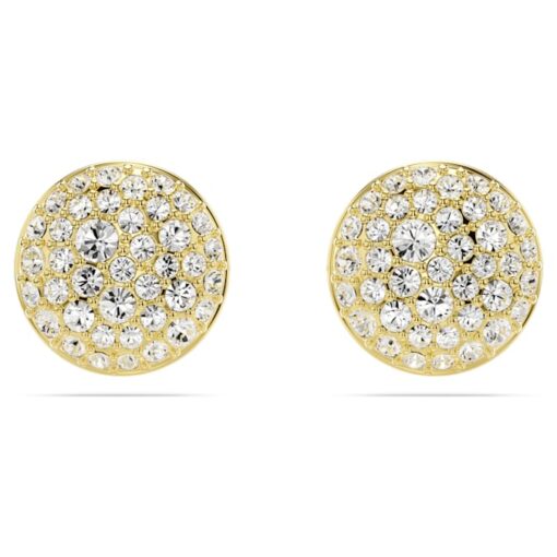 meteora-stud-earrings--white--gold-tone-plated-swarovski-5683444
